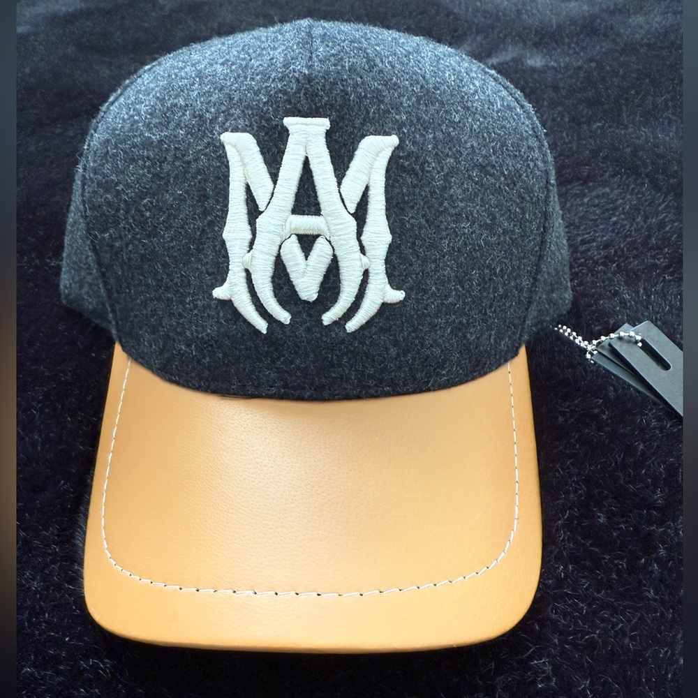 BRAND NEW AMIRI WOOL/LEATHER HAT
